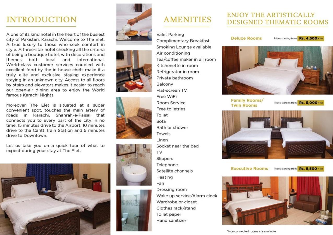 Elet Business Hotel Karachi Bagian luar foto